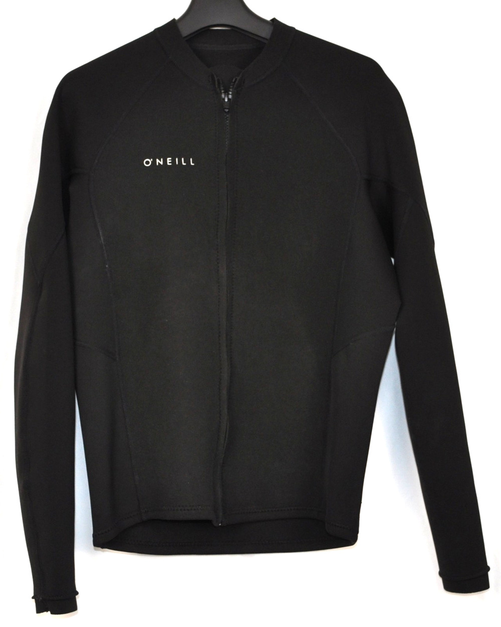 O’Neill Reactor II Wetsuit Jacket Mens Large Black Front Zip Neoprene Top 1.5mm